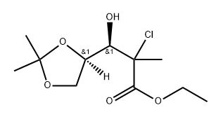 Ethyl 3R 2 Chloro 3 4R 2 2 Dimethyl 1 3 Dioxolan 4 Yl 3 Hydroxy 2