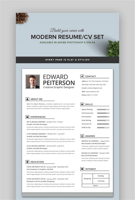 25 Attractive Eye Catching Resume CV Templates For 2021