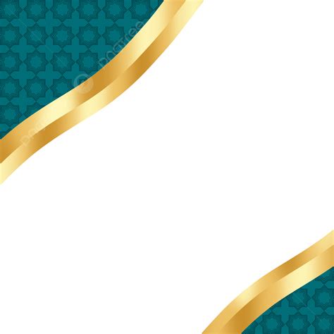 Islamic Frame Ramadhan Hd Transparent Green Gold Islamic Border