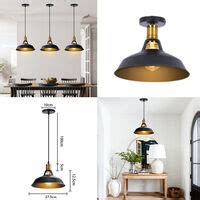 Pcs R Tro Lustre Suspension E Cm Luminaire Style Industrielle Pour