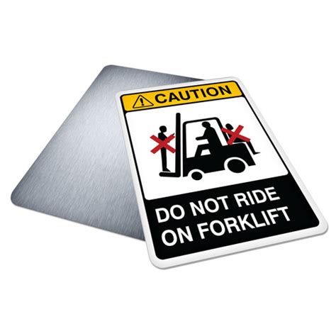 Cautv054 Do Not Ride On Forklift2 Sm Safety Signs