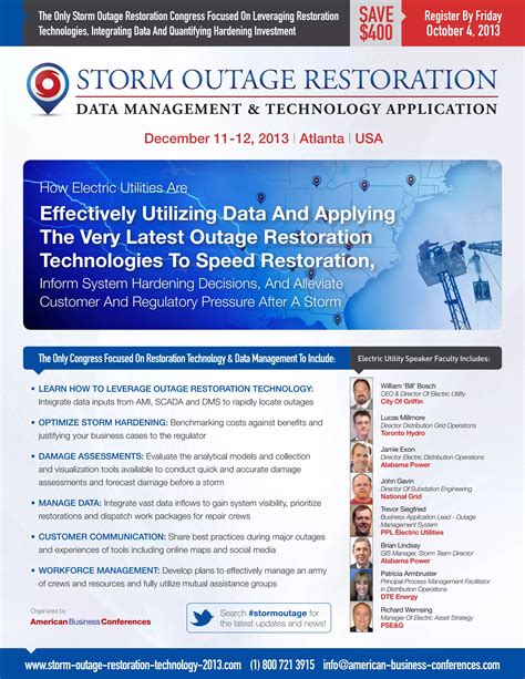 Storm Outage Restoration Conference: Data Management & Technology
