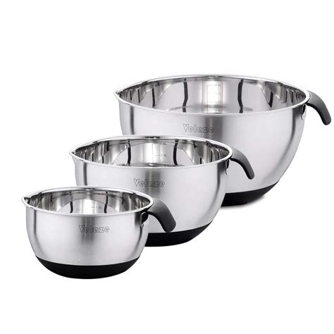 Velaze Piece Silver Stainless Steel Non Stick Cookware Set Salad