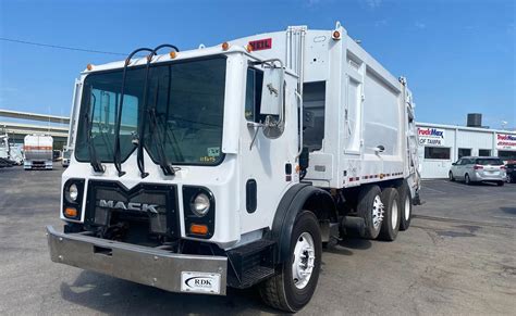 Mack Mru Yd Heil Rear Loader Garbage Truck Tampa Fl