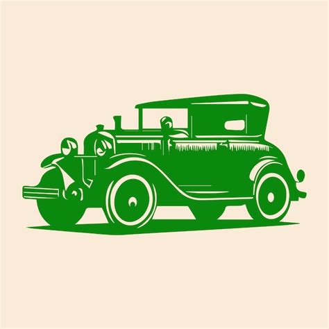 Desenho de ilustração vetorial de carro retro de corrida hot rod Vetor Premium