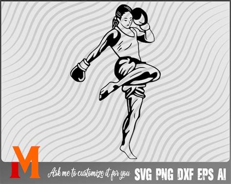 Silhouet 7 Zeven Muay Thai SVG Martial Arts svg Muay Thai Etsy België