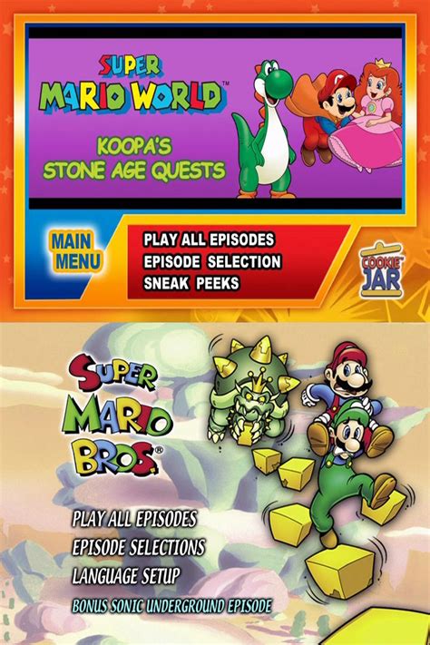 Super Mario Cartoon Dvd Menus By Dakotaatokad On Deviantart