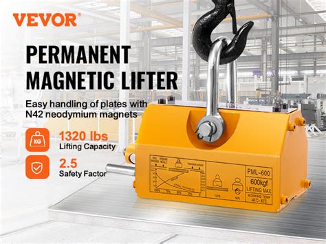 Vevor Levage Magn Tique Kg Aimant De Levage Permanent En N Odyme