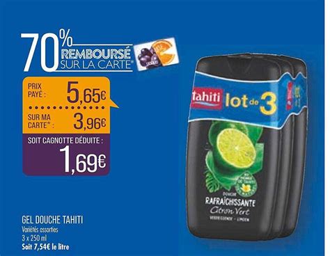 Promo Gel Douche Tahiti chez Match - iCatalogue.fr