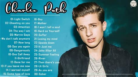 찰리 푸스노래 모음 광고없는 Charlie Puth Best Songs 2022🎶🎶 Youtube Music