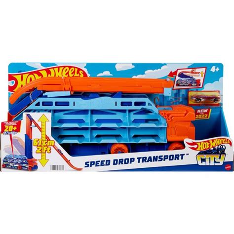 Hot Wheels Speed Drop Transporter Hot Wheels Lastbil HDY92 Shop Eurotoys Se