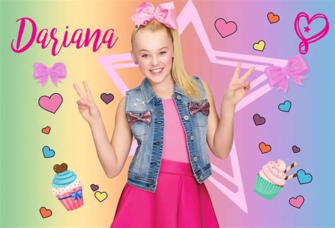 7x5ft Jojo Siwa Smile Love