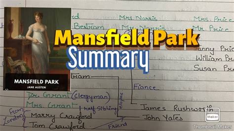 Mansfield Park Summary YouTube