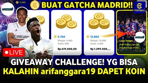 GIVEAWAY KOIN GRATIS AYO MABAR DAPETIN KOIN EFOOTBALL NYA YouTube