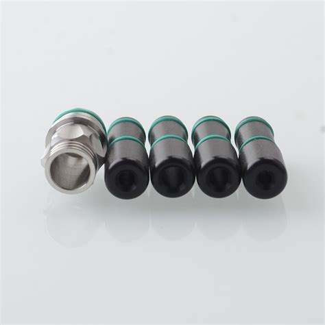 Buy Authentic Ambition Mods Shield Drip Tip Kit Sliver Black