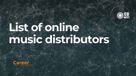 List Of Online Music Distributors