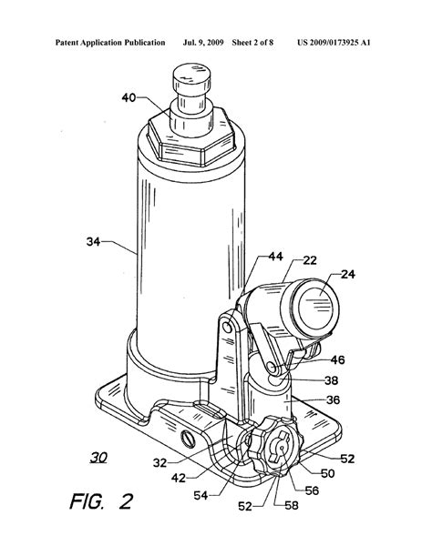 Jack Patents Hydraulic Mechanism Assembly Valve Sketch Coloring Page