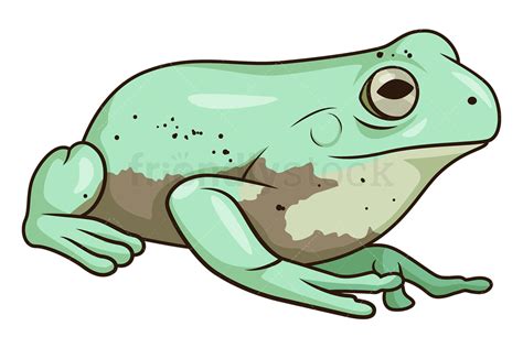 Cartoon Tree Frog Clipart Vector Illustration Friendlystock