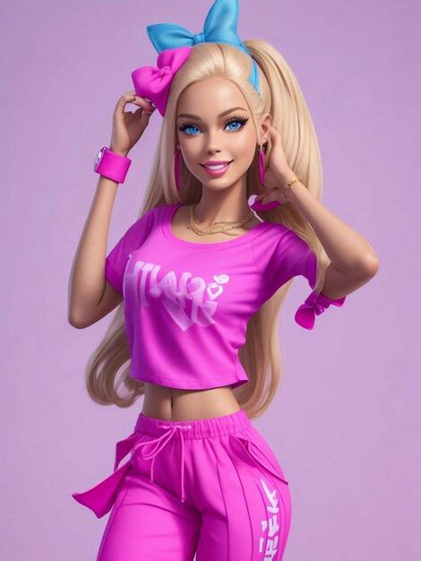 Premium Ai Image Barbie Full Body Blue Eyes Smiling