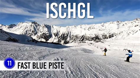 Skiing Fast Blue Piste In Ischgl Samnaun Youtube