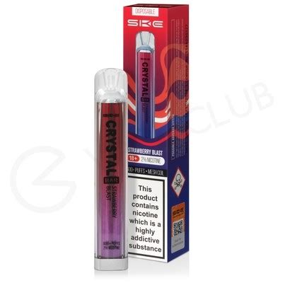 Strawberry Blast Crystal Bar Disposable Vape For