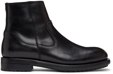 Belstaff Black Markham Chelsea Boots, $233 | SSENSE | Lookastic