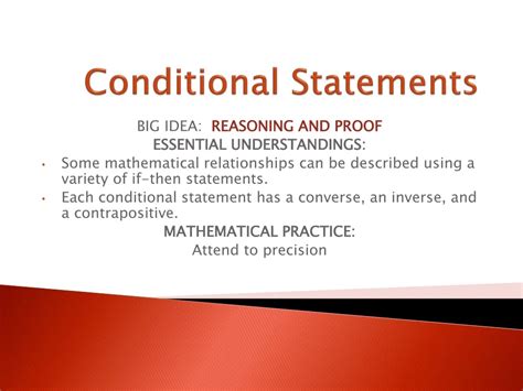 Ppt Mastering Conditional Statements In Mathematics Powerpoint