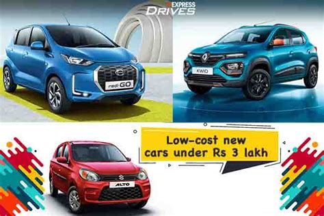 Low Cost New Cars Starting Below Rs 3 Lakh Maruti Suzuki Alto And More