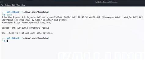 How To Use John The Ripper In Kali Linux Geeksforgeeks