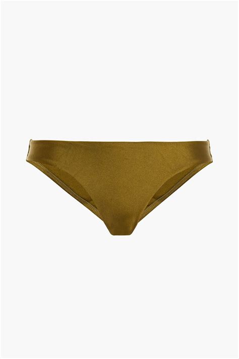 ZIMMERMANN Separates Sculpt Metallic Low Rise Bikini Briefs THE OUTNET