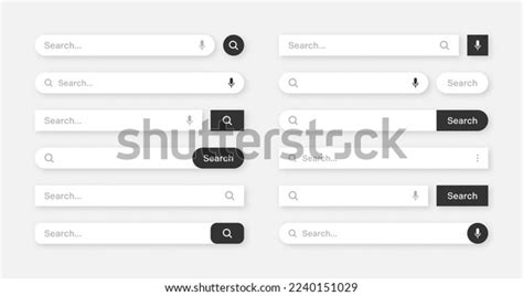 Various Search Bar Templates Internet Browser Stock Vector (Royalty Free) 2240151029 | Shutterstock