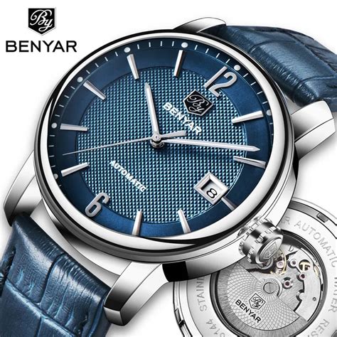 Benyar New Fashion Men Top Luxury Automatic Watch Waterproof