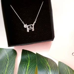 Sterling Silver Cat And Fish Necklace Cat Lovers Necklace Gifts