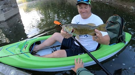 Chartiers Creek Topwater Smallmouth Fishing 2020 Youtube