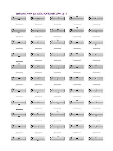 Notas Musicales En Clave Fa Pdf