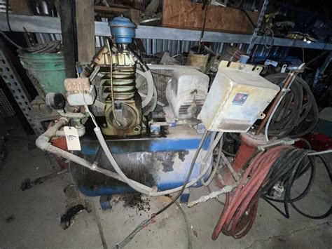 Vertical Heavy Duty Air Compressor | Live and Online Auctions on HiBid.com