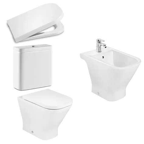 Combo Roca The Gap Inodoro Largo Dep Sito Asiento Y Bidet Mercadolibre