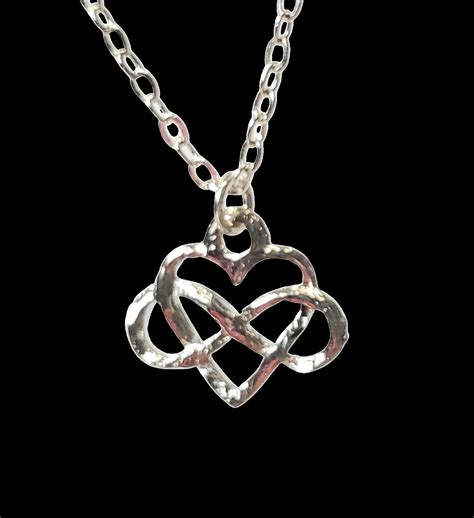 Infinity Heart Necklace, Endless Love Necklace, Infinity Symbol, Heart ...