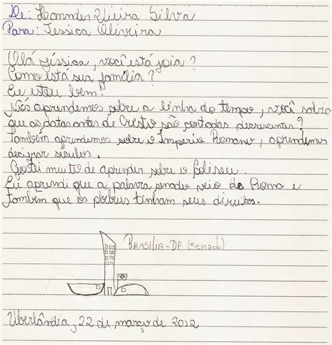 Carta Para Colega De Escola - Carta Para Coleguinha De Escola - ZULEDU