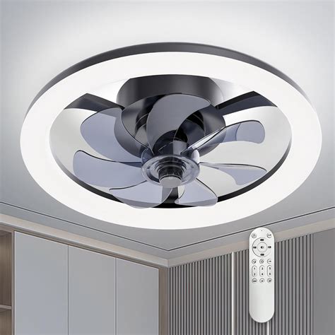 Kingtoro Low Profile Ceiling Fans With Light And Remote Fandelier