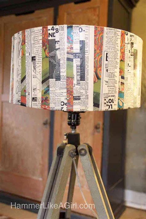 Vintage Inspired Decoupage Lampshade Mod Podge Rocks