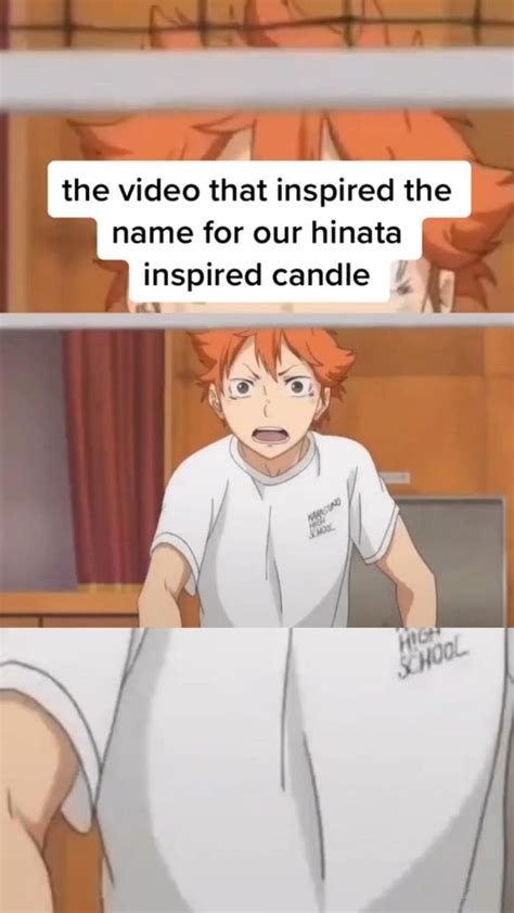 Shoyo Hinata Inspired Candle Haikyuu Anime Candle Uwu Candle Co