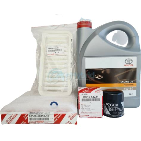 Genuine Toyota Yaris 1 3l Service Kit 1999 To 2005 Model Oil And All Filters Ehybrid