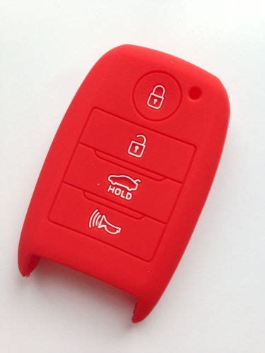 Purchase Red Silicone Protective Fob Skin Key Cover Chains Protector