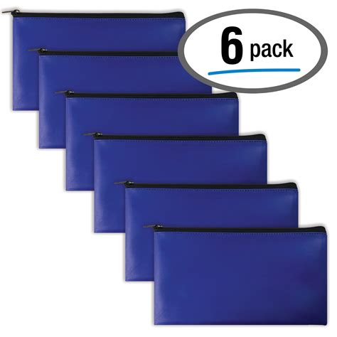 Pack Zippered Security Bank Deposit Bag By Better Office Products