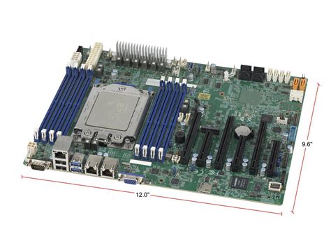 Supermicro Mbd H Ssl I Mainboard Installed With Amd Epyc Rome