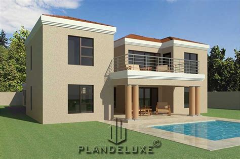 Double Story 4 Bedroom House Floor Plan Home Designs Plandeluxe