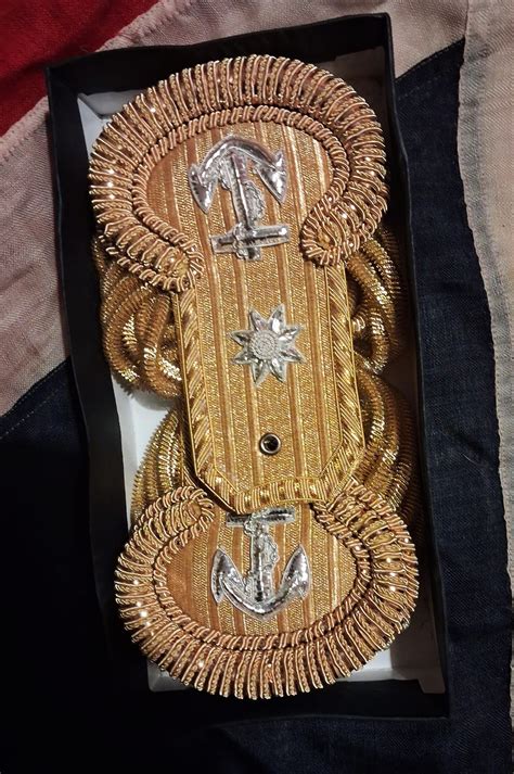 rear admiral epaulette   pair british military collections