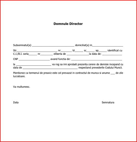 Model Cerere Demisie 2023 Model Word Pdf Sau Excel