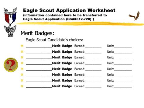 Free Eagle Merit Badge Worksheet Download Free Eagle Merit Badge